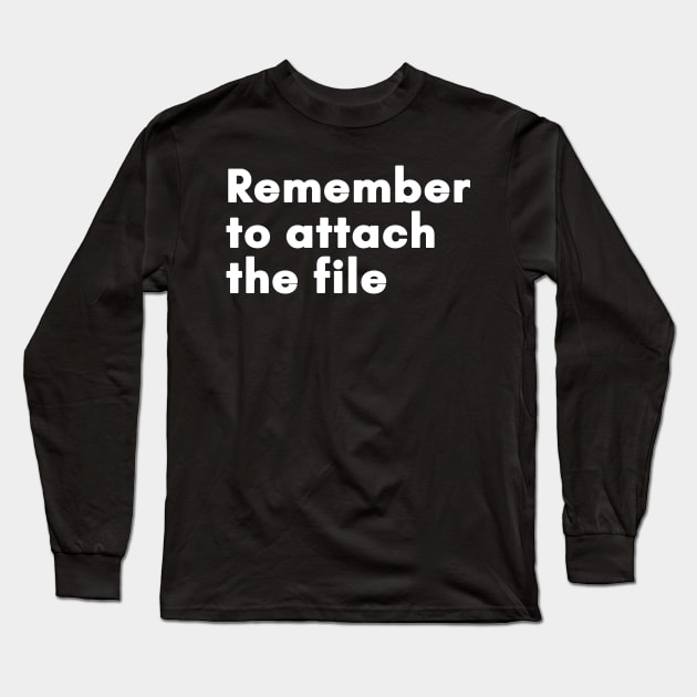 Remember to attach the file Long Sleeve T-Shirt by Soll-E